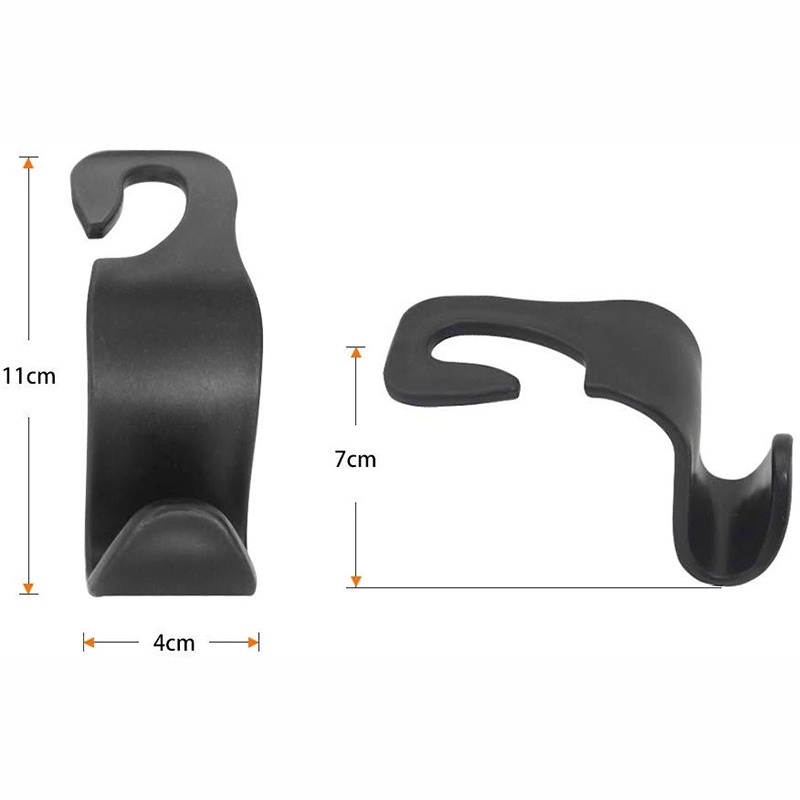 Set 2 Móc Treo Túi Xách / Điện Thoại Gắn Lưng Ghế Ô Tô Chịu Lực Tốt