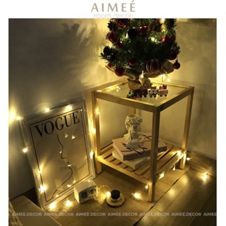 Dây đèn led trang trí phòng ngủ, trang trí noel không nháy màu vàng ấm