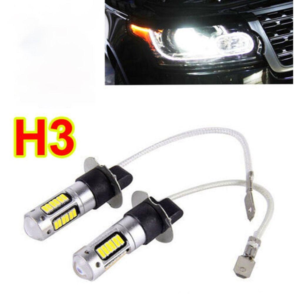 Bộ 2 Đèn Led Sương Mù Ánh Sáng Trắng 4014 12V 30-SMD Chất Lượng Cao Cho Xe Hơi