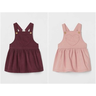 Váy Yếm nhung đỏ HM H&M _ hàng chính hãng Anh