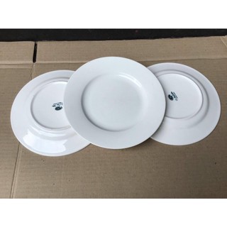 [Ảnh thật] Combo 3 dĩa sứ trắng cao cấp 7inch (17.5cm)