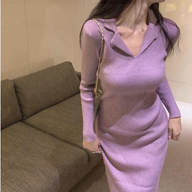 Áo Sweater Dệt Kim Form Ôm Tôn Dáng Cho Nữ