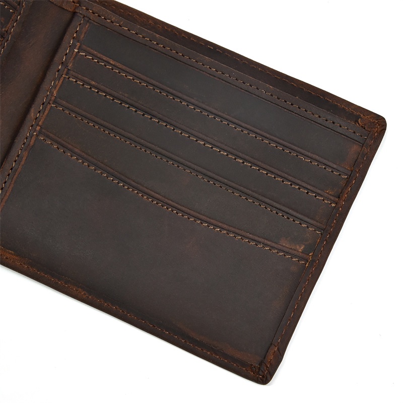 Ví nam da bò sáp cao cấp Louie Store V6008 size 11*9