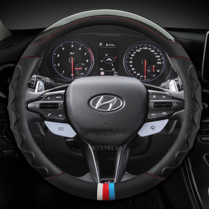 Vỏ Bọc Vô Lăng Xe Hơi Hyundai i40 i30 i20 i10 ix35 ix25 Tucson Accent Elantra Santa Fe Creta Solaris Kona