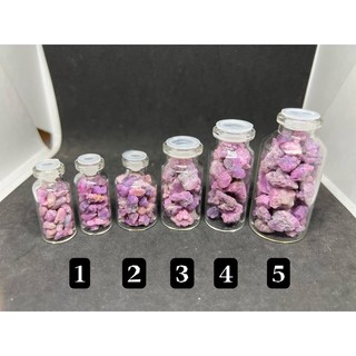 Lọ xíu vụn Hồng Ruby thô