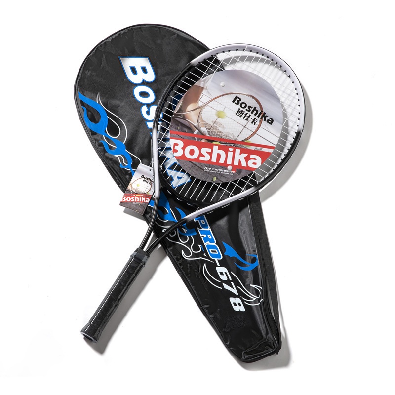 Vợt Tennis BOSHIKA chất lượng cao tặng 2 dây quấn vợt, túi đựng, vợt t