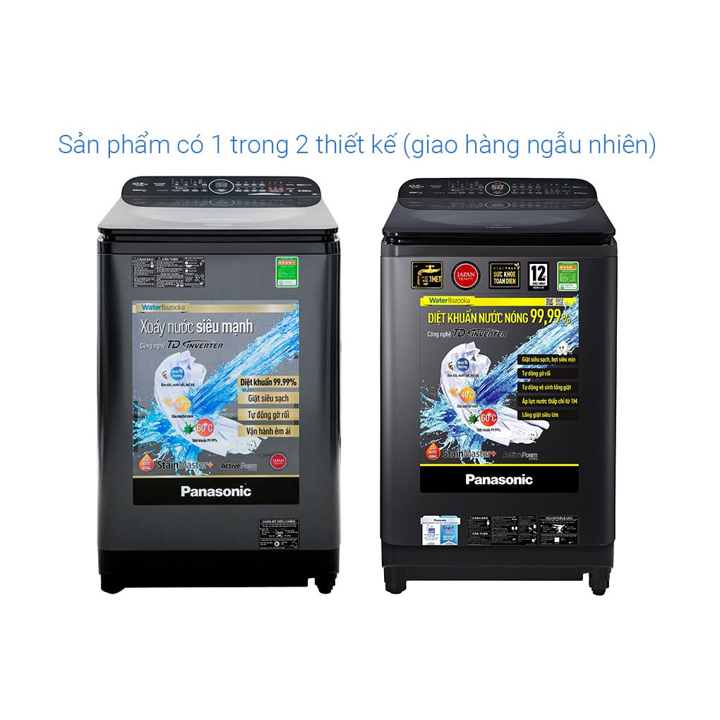 MÁY GIẶT PANASONIC INVERTER 10.5 KG NA-FD10VR1BV 2019