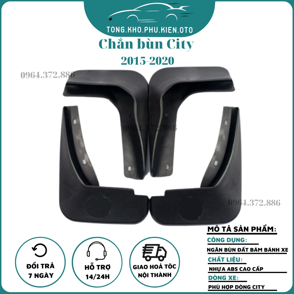 BỘ 4 CHẮN BÙN XE HONDA CITY 2015- 2020