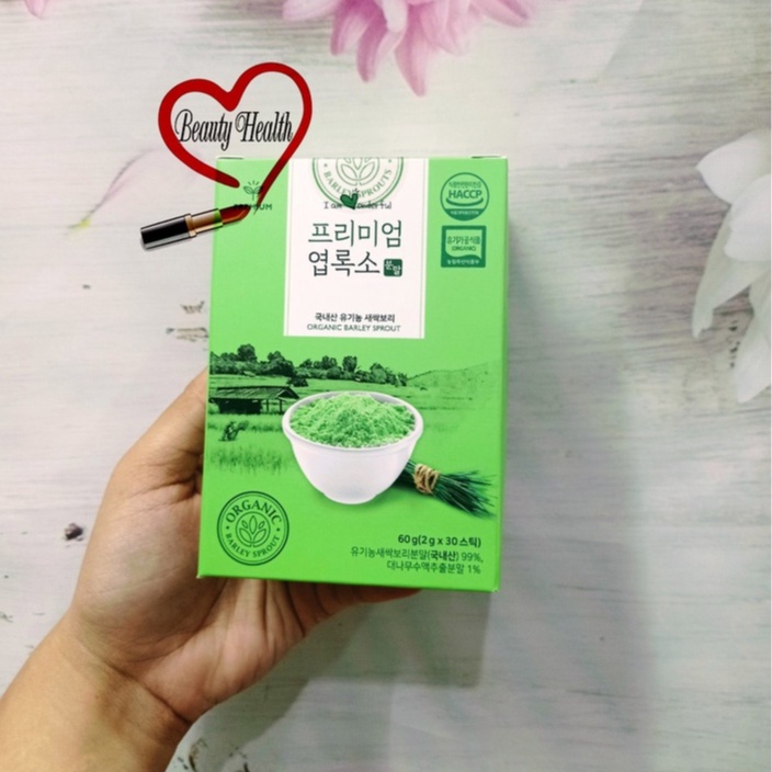 BỘT DIỆP LỤC HÀN QUỐC ORGANIC BARLEY SPROUTS POWDER 60gr