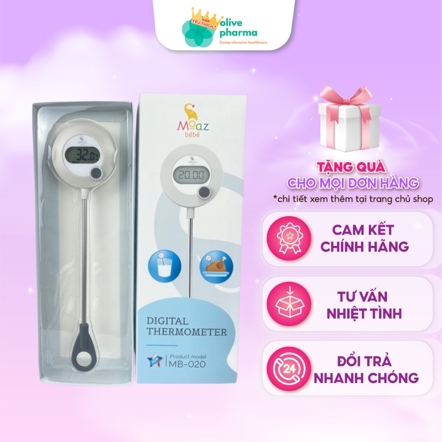 Nhiệt kế đo sữa Moaz Bébé MB-020