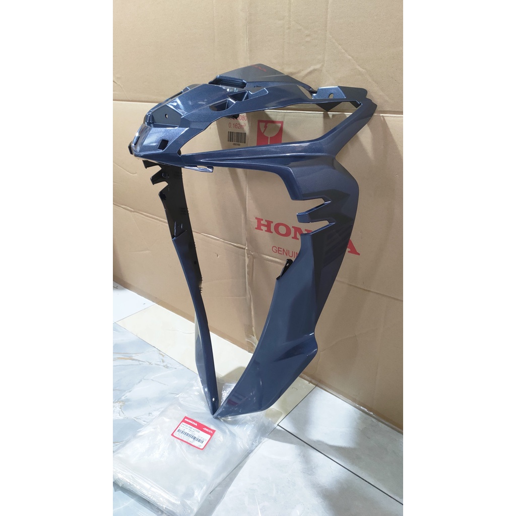 Bộ ốp trước - quây nạ trước HONDA WAVE RSX110 năm 2019 màu Xanh xám đen. *PB420M* 64200K90VC0ZA
