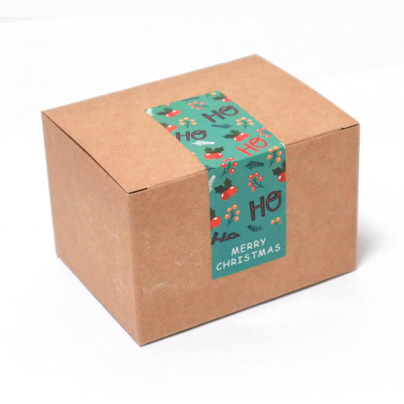 Cuộn 100 Nhãn Dán Trang Trí Hộp Quà Họa Tiết Sanrio mymelody Kuromi Cinnamoroll Pochacco