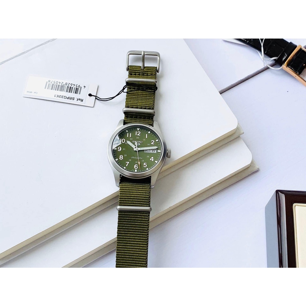 Đồng hồ nam dây vải Seiko 5 Field Sport SRPG33K1