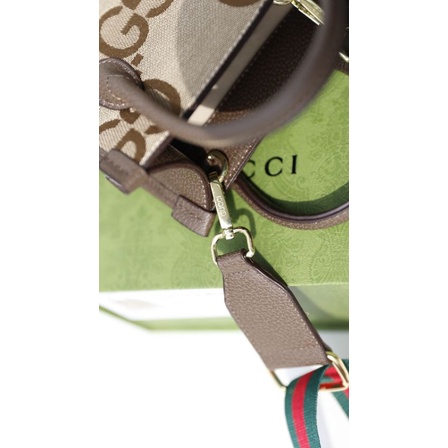 Túi đeo chéo G.C ToTe logo to sz20cm viền da nâu fullbox nam châm xịn sò