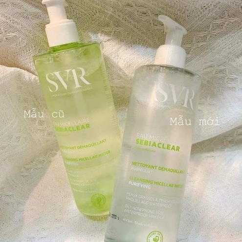 TẨY TRANG SVR EAU MICELLAIRE SEBIACLEAR MẪU MỚI DÀNH CHO DA DẦU MỤN 400ml