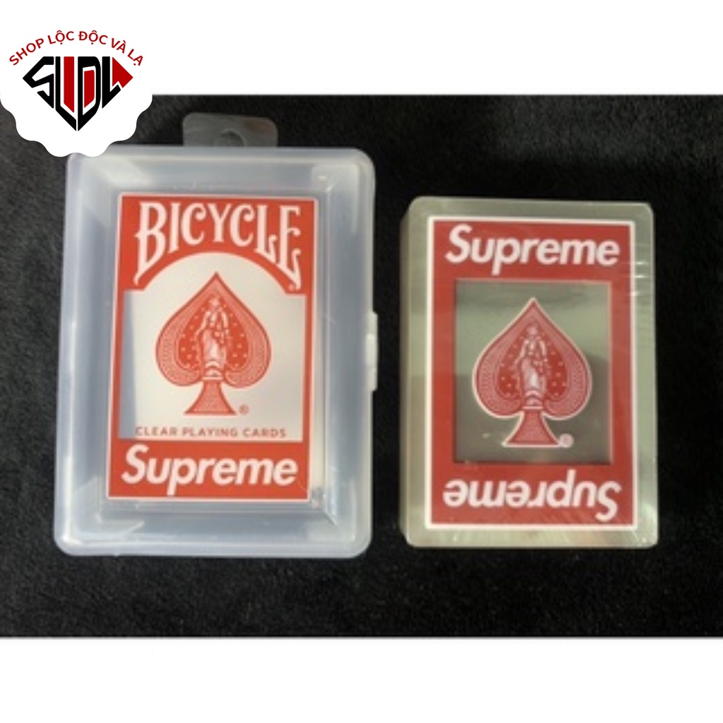 Bài tây Supreme bằng nhựa PVC cao cấp hàng fullbox likeauth - Shop Lộc Độc Và Lạ