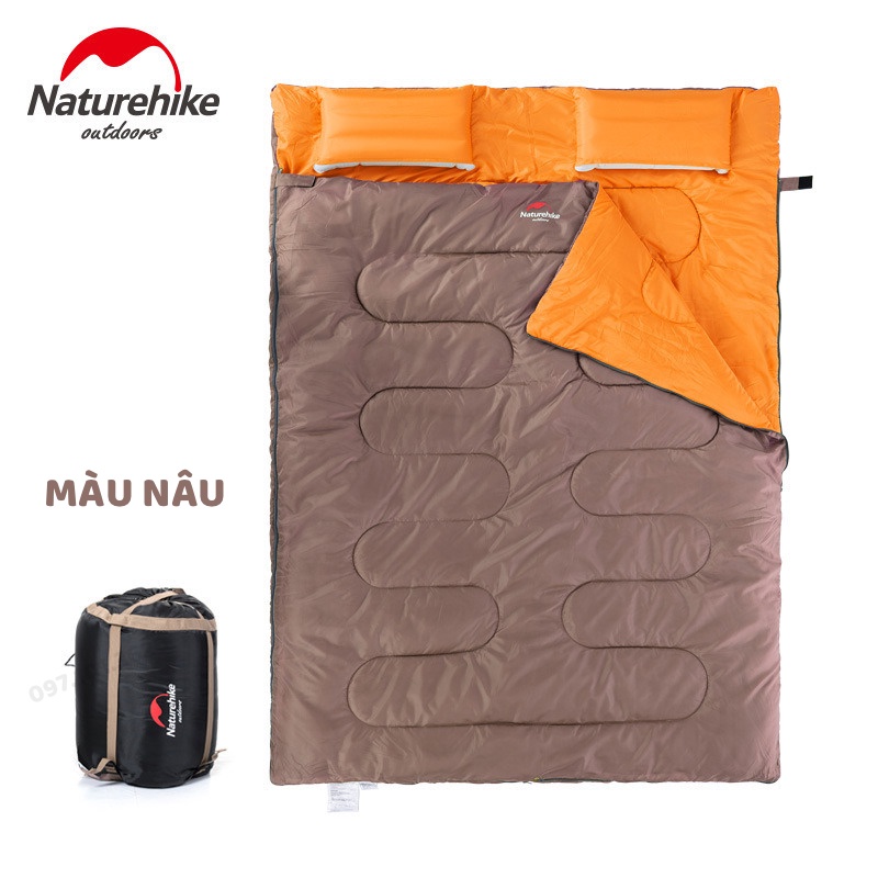 TÚI NGỦ ĐÔI DÃ NGOẠI, CẮM TRẠI NATUREHIKE NH15M030-J