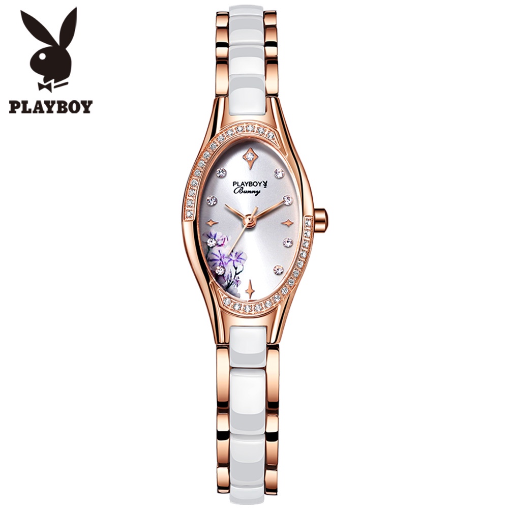 Đồng Hồ Nữ Đeo Tay PLAYBOY 2032 Với Dây Thép Không Gỉ Thời Trang Hàn Quốc Cho