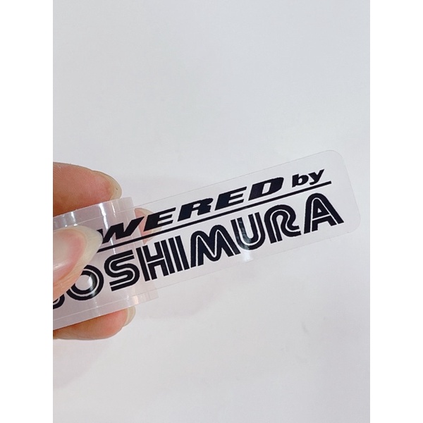 Tem dán chữ Yoshimura trong suốt siêu Hot, tổng hợp mẫu Yoshi dán trang trí xe máy oto có sẵn keo phía sau
