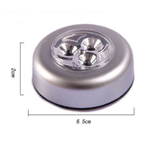 Đèn LED 3 Bóng Không Dây Cảm Ứng Chạm Chạy Bằng Pin Dùng Cho Tủ Quần Áo / Tủ Quần Áo / Giường Ngủ