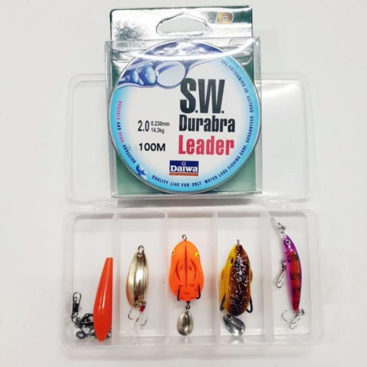 BỘ CẦN RÚT LURE MÁY NGANG TẶNG KÈM HỘP MỒI VÀ DÂY CÂU