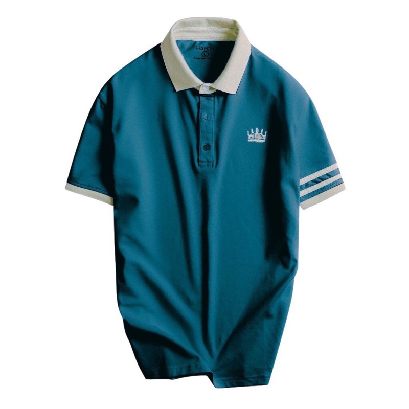 Áo phông polo nam, áo thun nam thêu Vương Miện có cổ chất vải Cotton Cá Sấu dày dặn lên dáng cực chuẩn | BigBuy360 - bigbuy360.vn