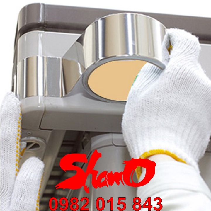 Băng dính Nhôm 48mm x 25M – Dán bồn rửa bát, kẽ hở bếp – Cách nhiệt và không thấm nước - Băng dính bạc