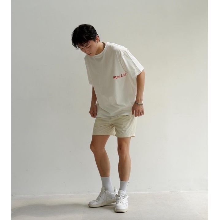 Áo thun nam trắng in chữ MENTAL TEE - STANCLUB
