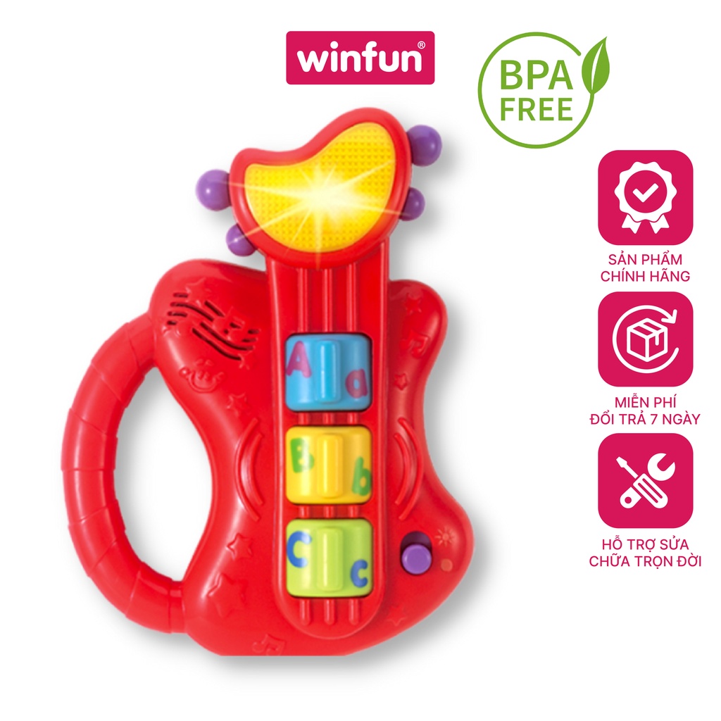 Đàn guitar mini phát nhạc Winfun 0641 - Đồ chơi phát triển năng khiếu cho bé