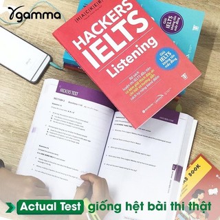 Sách - Lẻ/Combo Hackers IELTS (Có File Nghe): Listening + Reading + Writing + Speaking (Gamma books)