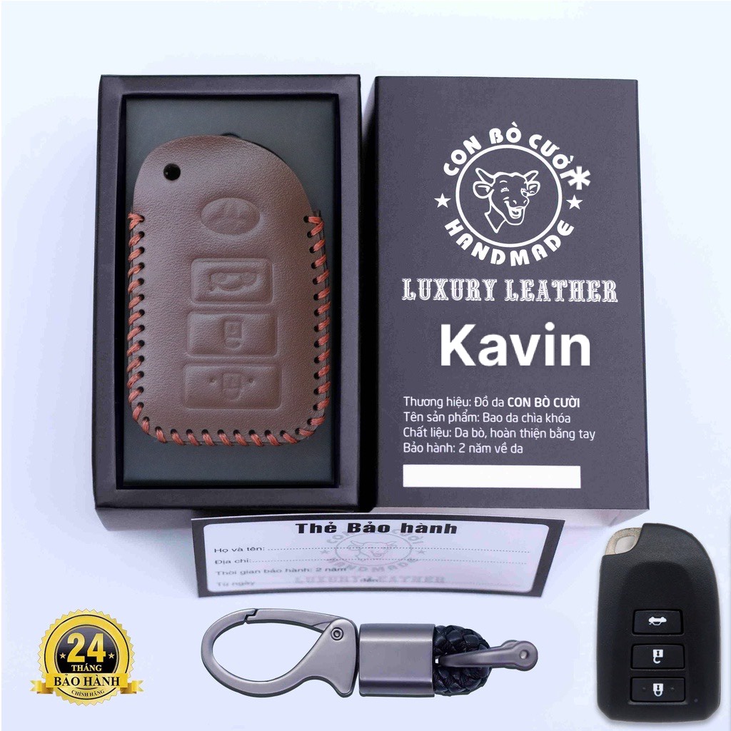 Bao Da Chìa Khóa ÔTô Toyota Vios G . Bảo Hành 24 Tháng, Khắc Tên & SĐT Theo Yêu Cầu.