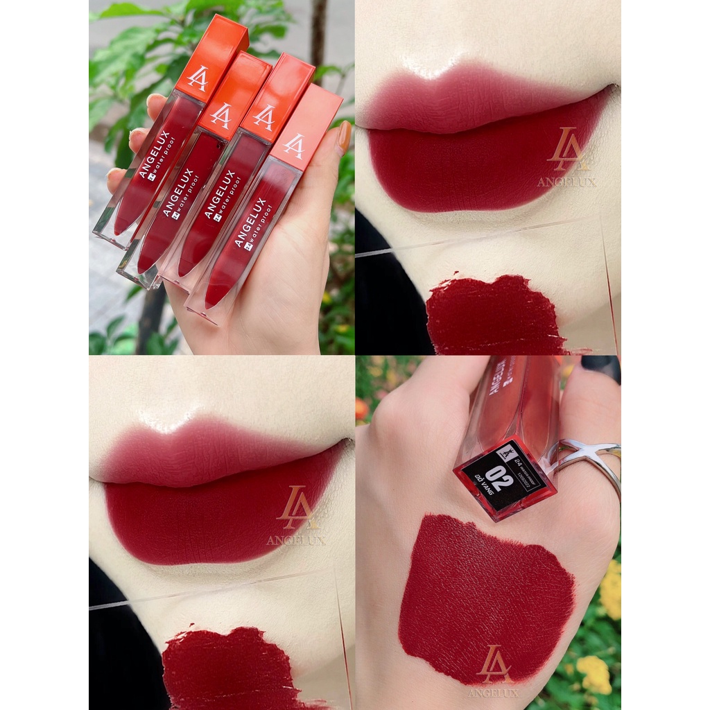 Son Kem Angelux Siêu Lì Màu Đỏ Vang