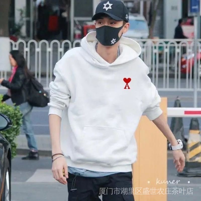 High CP value!  Ultra high! Pure cotton hoodie with embroidered 5+ letters, undergraduate style, suitable for both men and women