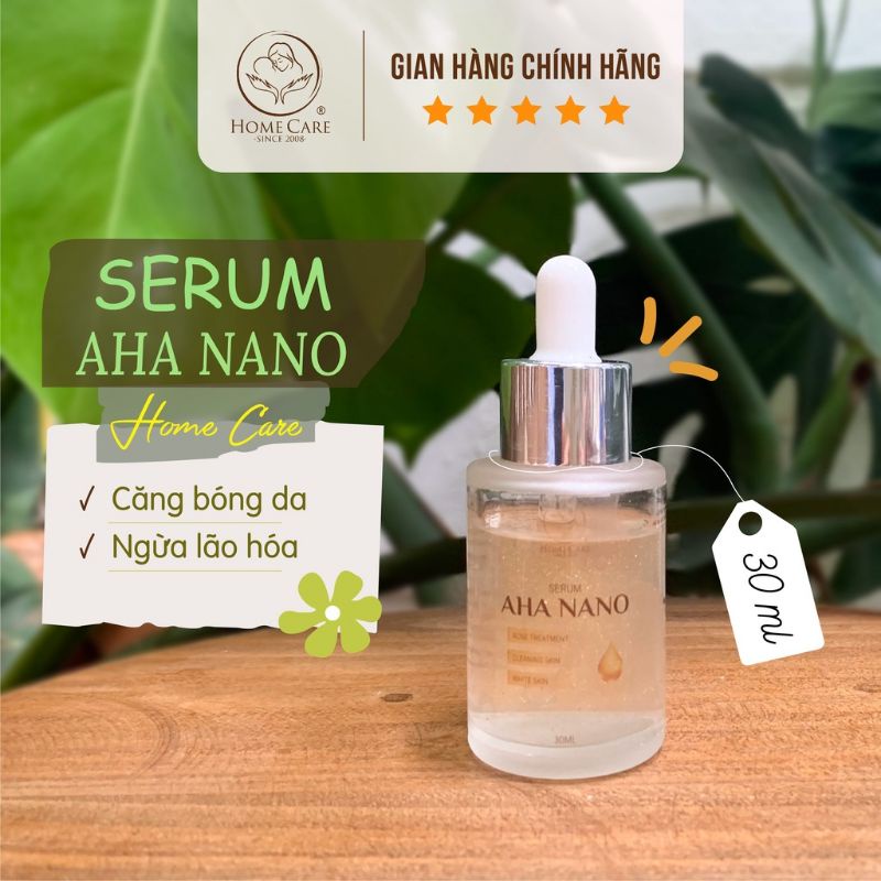 Serum AHA NANO có tinh chất nano tinh thể vàng dưỡng trắng cấp ẩm căng bóng
