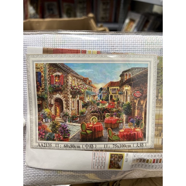 tranh thêu chữ thập phong cảnh aa2135 (60x80)cm aa2135-9ct (75x100)Cm