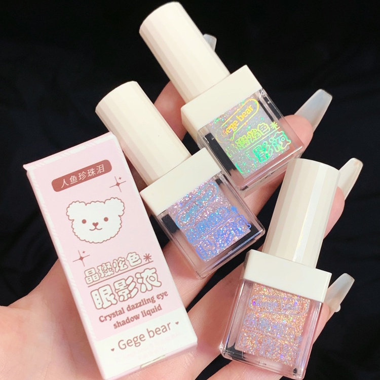 1 Phấn Mắt Dạng Lỏng Ánh Nhũ Lấp Lánh Nhiều Màu Sắc Thời Trang Dành Cho Nữ