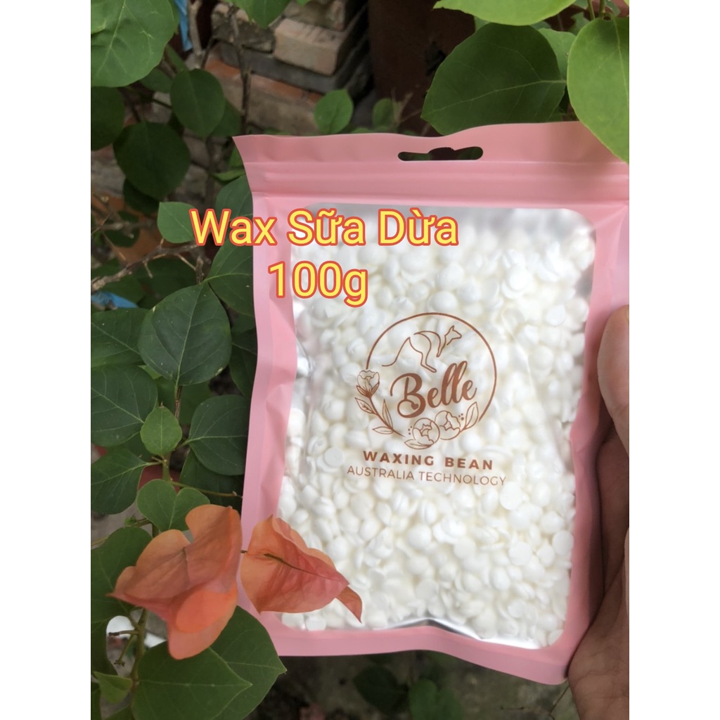 100g sáp wax lông nóng túi sáp wax nóng mùi dừa sáp dừa màu hồng sáp dừa xanh lavender wax bean làm sạch lông trắng da