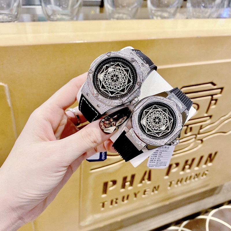 Đồng hồ cặp chính hãng hanboro nam cơ nữ pin đẹp độc lạ LUTOS WATCH