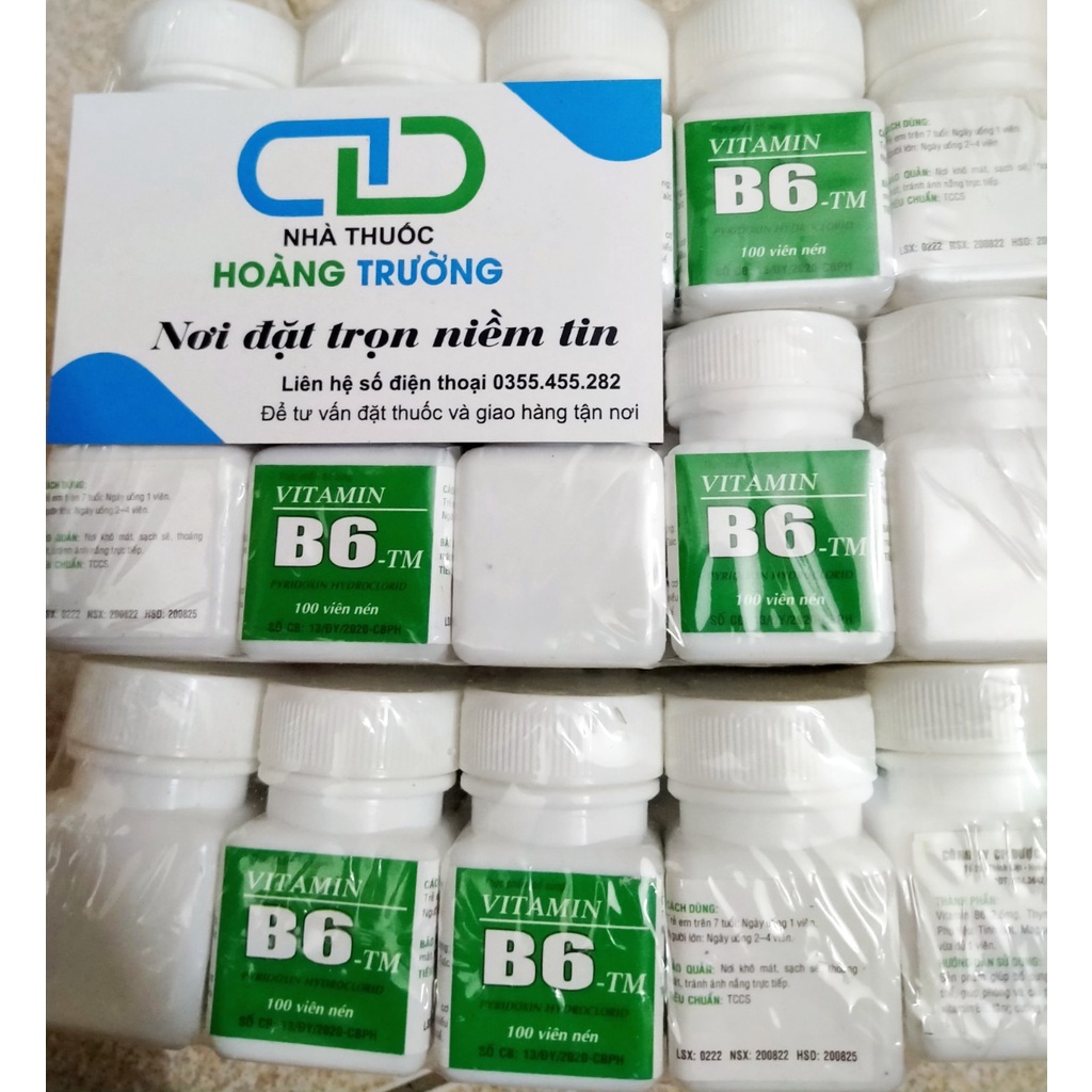 Vitamin B6 (lọ 100 viên)