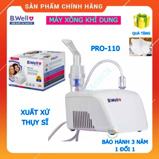 (HỏaTốc) Máy xông mũi họng B.Well Swiss PRO-110 - Máy xông khí dung Bwell Pro110 cho người lớn và trẻ em - Chính hãng