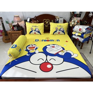 Bộ ga gối Doremon siêu mát lạnh 5D