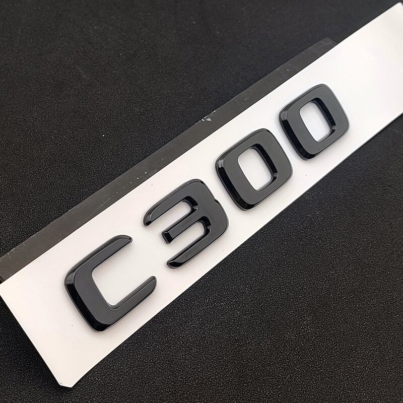 Logo Chữ Số 3D Mercedes Benz C300 Dán Trang Trí Xe Hơi