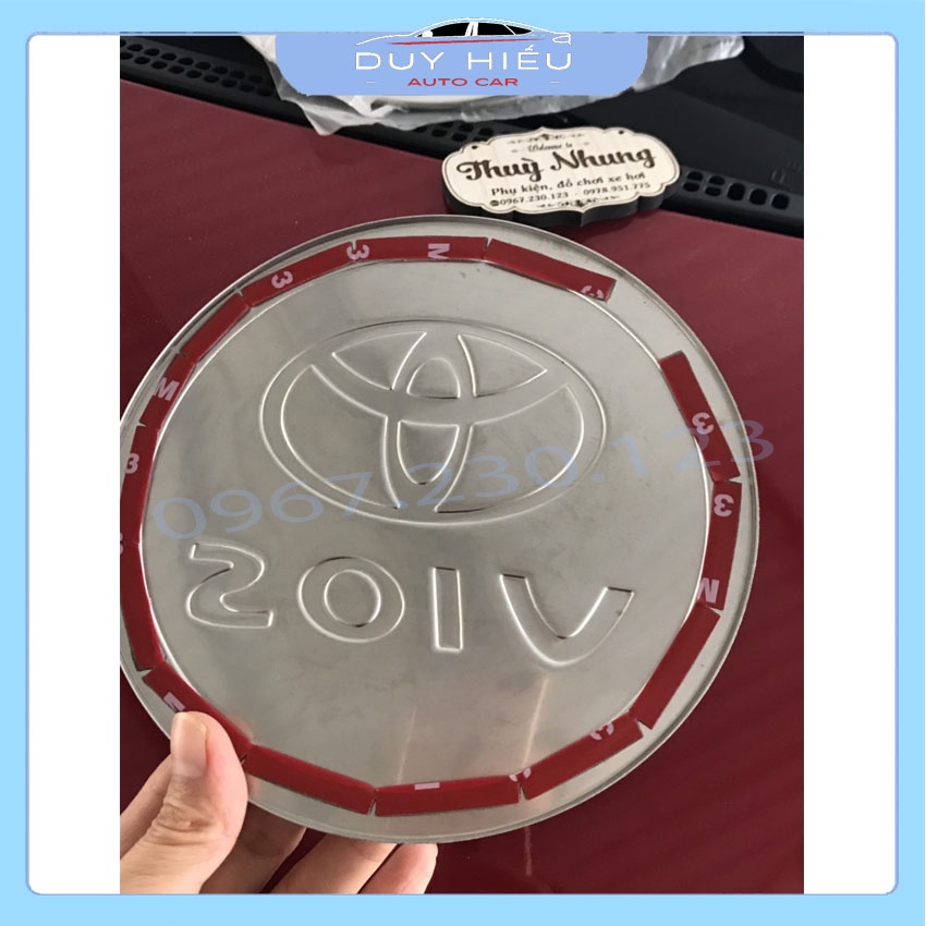 Ốp nắp xăng inox xe TOYOTA VIOS 2014-2018