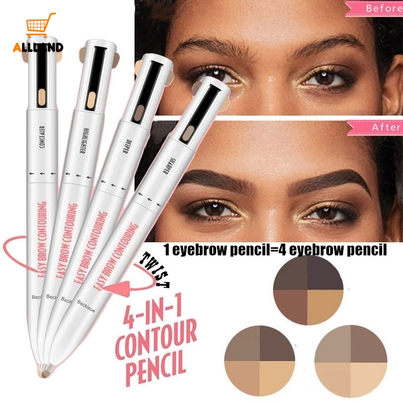 Bút Kẻ Lông Mày / Tạo Khối / Bắt Sáng 4 Trong 1 Dễ Sử Dụng Chống Thấm Nước Chống Mồ Hôi