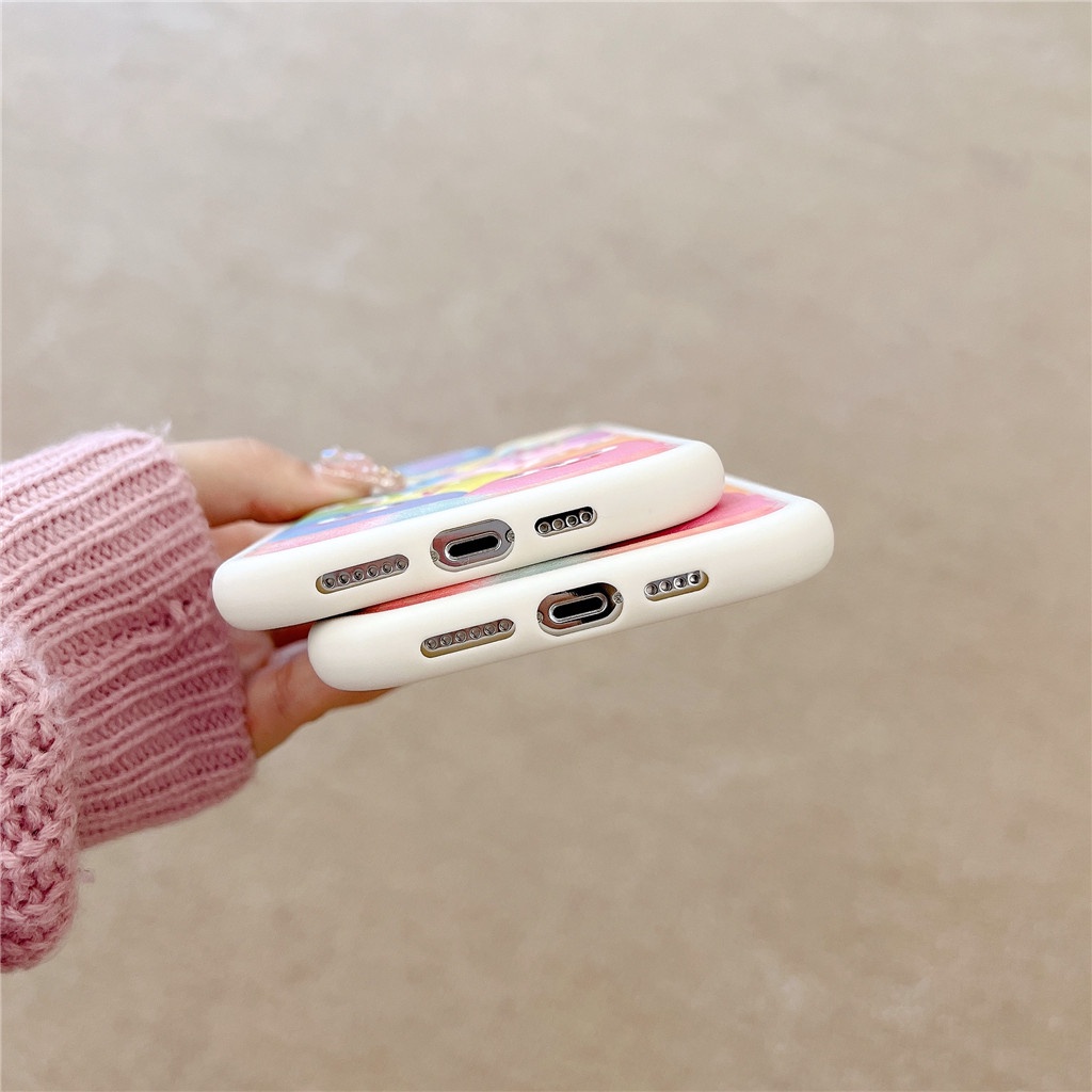 Ốp Điện Thoại Da Viền tpu Dẻo In Họa Tiết Hoạt Hình Góc Tròn Cho iphone 15 pro max 14 pro max 13 pro max 12 pro max