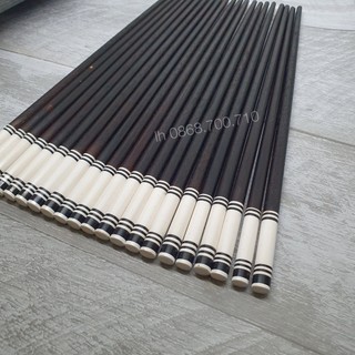 Đũa gỗ mun cao cấp kiểu tròn - bộ 10 đôi