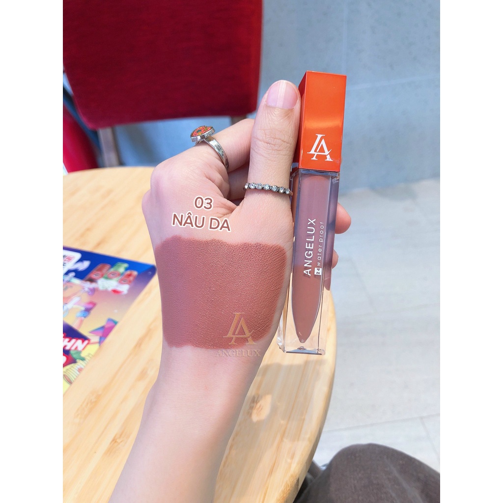 Son Kem Siêu Lì Angelux Màu Nâu Da Siêu Hot Hit