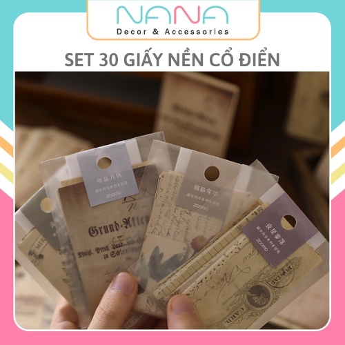Giấy Nền Trang Trí Sổ Tay DIY Vintage, Làm Bullet Journal
