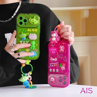Cartoon three-dimensional three-eyed 11 Apple 13 phone case iPhone12pro max strawberry bear xr female xs cute x SPW8