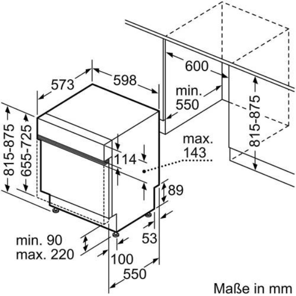 Máy Rửa Bát Bán Âm Bosch hmh.smi4hcs48e - Hàng Chính Hãng